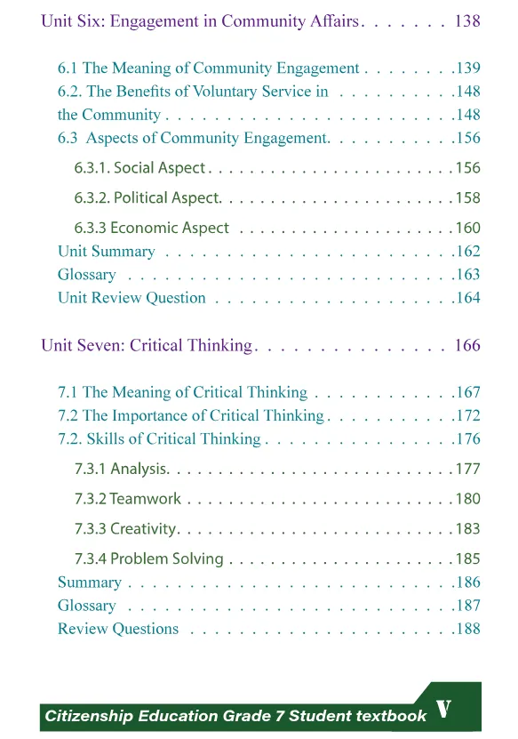 Download Ethiopian new Curriculum grade 7 citizen education Student Textbook PDF